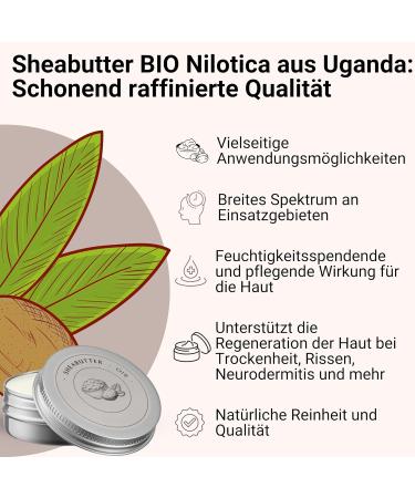 Organic Shea Butter 25g - 100% Natural Refined Bio Shea for Radiant Skin & Shiny Hair | Premium Cosmetic Care - Buy Online on GoSupps.com