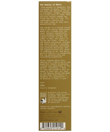 Carol's Daughter Monoi Repairing Oil Sacred Strengthening Serum - 1.7 fl oz | For Heat-Styled, Color Treated & Relaxed Hair | Silicone-Free - Buy Online on GoSupps.com
