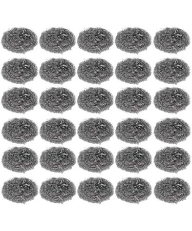 30Pcs Stainless Steel Scourer Scrubber Metal Scouring Pads KitcheCleaning Tool TS182 for Kitchens Bathroom and More Kitchenware