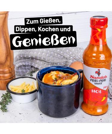 Nando's Sauce PERi-PERi Piquante - Sauce Piment e Hot - Lot de 3 x 250g - Buy Online on GoSupps.com