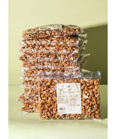 KoRo - Roasted Cashews Coated with Salted Caramel 12 x 1 kg - Tender whole cashews - Delicate salted caramel flavour - Convenient and value packaging - Buy Online on GoSupps.com