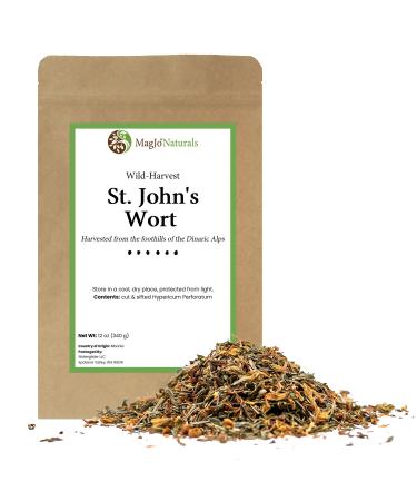 St. John's Wort Herb Cut & Sifted, (12 ounce) 12 Ounce (Pack of 1)