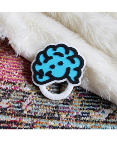 Fat Brain Toys Blue Brain Teether | Baby Toys & Gifts for Ages 0-2 - Buy Online on GoSupps.com