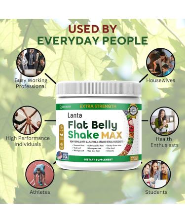 GREENVIFY Lanta Flat Belly Slim Max Extra Strength Dietary Supplement Organic Herbal Ingredients 28 Servings 5.3 oz (2) - Buy Online on GoSupps.com