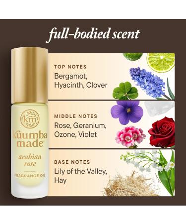 Kuumba Made Arabian Rose Fragrance Oil Long-Lasting Small-Batch Perfume Roller Vegan Alcohol-Free 0.15 Fl Oz 0.15 Fl Oz (Pack of 1) - Buy Online on GoSupps.com