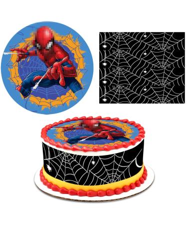 Edible cake leaks 20 cm edible tortendeco with a cake tape edible spider web cake decoration edible fondant cake layer for young girls style 2 - Buy Online on GoSupps.com