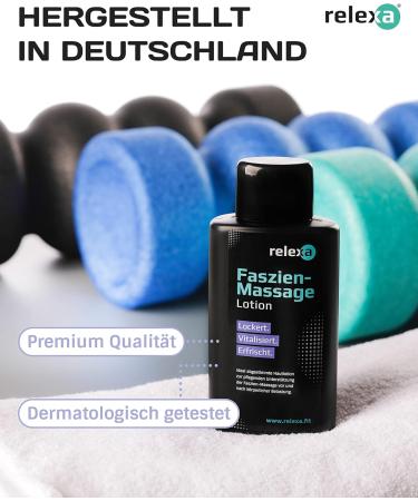 RELEXA Fascia Massage Lotion 250ml | Relaxation & Muscle Pain Relief | Easy-to-Use Massage Lotion for Soothing Massage - Buy Online on GoSupps.com