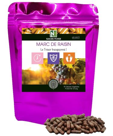 NAKURU | Grape Mark | Power Range | Made in France | “The Unsuspected Treasure!” | (90 Capsules of 325mg/Net Weight: 29g)