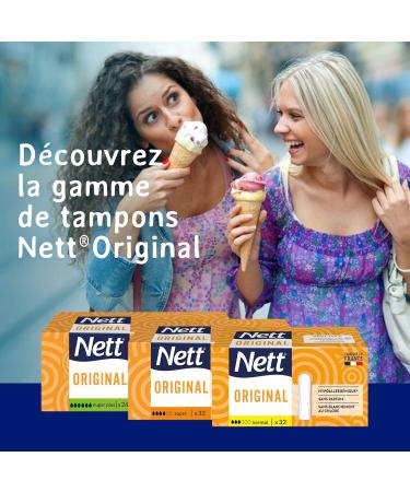 Nett Original Tampons - Normal 32 Pack | No Applicator | International Shipping Available - Buy Online on GoSupps.com