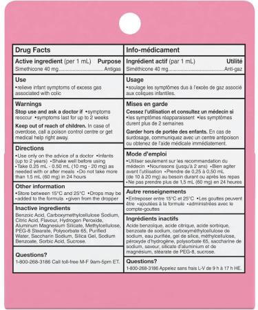 Ovol Drops - Fast Gentle Infant Colic Relief 15mL 15 ml (Pack of 1) - Buy Online on GoSupps.com