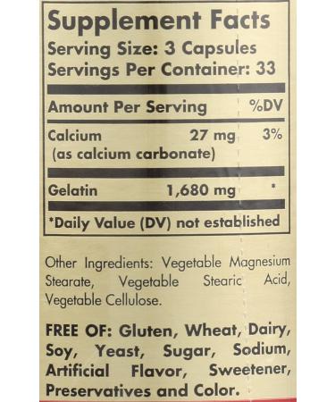 Solgar Gelatin 1680mg Capsules - Supports Bone Joint & Skin Health - Gluten Free Dairy Free - 100 Count - Buy Online on GoSupps.com
