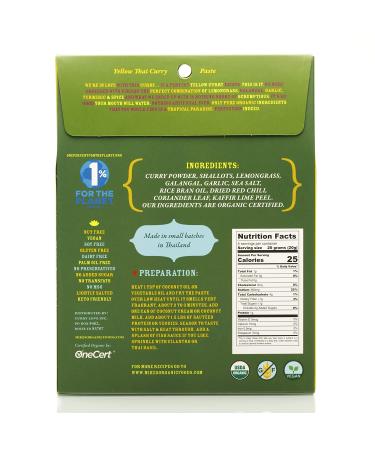 Mike's Organic Curry Love Yellow Thai Curry Paste - Authentic Thai Flavors | 2.8 oz Single Pack - Buy Online on GoSupps.com
