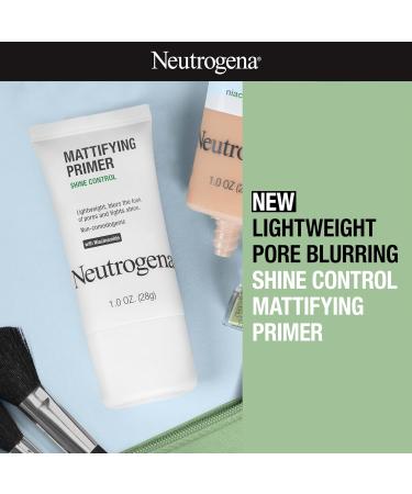 Neutrogena Mattifying Primer with Shine Control - Lightweight Pore Blurring Face Primer with Niacinamide | 1 oz - Perfect for Smooth Shine-Free Skin - Buy Online on GoSupps.com