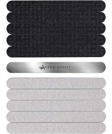 Americanails Stainless Steel Nail File Kit with EasyPeel Cushioned Abrasive Strips - Bundle - Buy Online on GoSupps.com