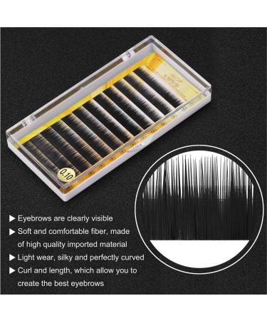 Shop Eyebrow Extensions - Mixed Black Individual False Eyebrows 5-8mm for Perfect Look - Buy Online on GoSupps.com