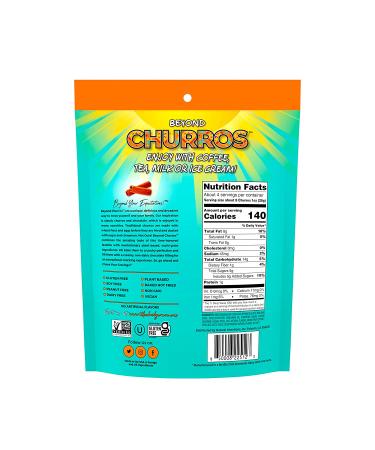 The Daily Crave Beyond Churros Cinnamon 4 oz (Pack of 6) - Vegan, Dairy-Free, Soy-Free, Gluten-Free, Non-GMO, Plant-Based Protein - Buy Online on GoSupps.com