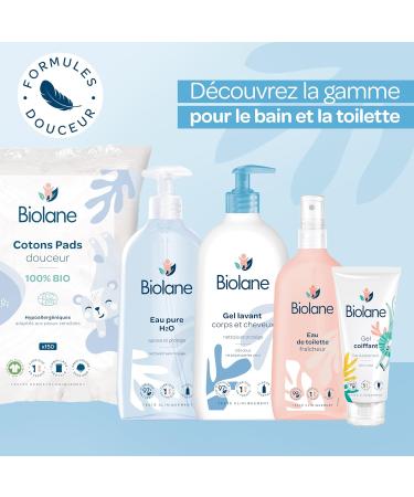 BIOLANE - Hair Styling Gel - Baby - New Packaging - Wet Effect - Fixes Fine Hair - Hair Styling - Natural Ingredients - 100ml - Made in France - Buy Online on GoSupps.com