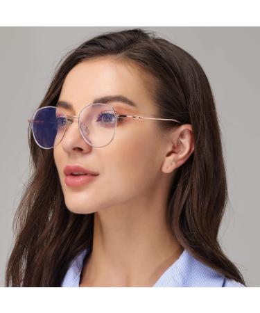 Buy Flydo Blue Light Filter Glasses for Women | Stylish Blue Light Blocking Glasses for Computer TV and Gaming | Protect Your Eyes from Digital Strain | Black & Silver Options Available - Buy Online on GoSupps.com