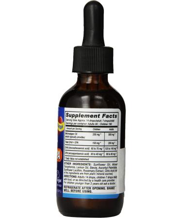 Deva Nutrition Vegan DHA EPA Liquid Supplement - Lemon Flavor, 2 oz - Buy Online on GoSupps.com