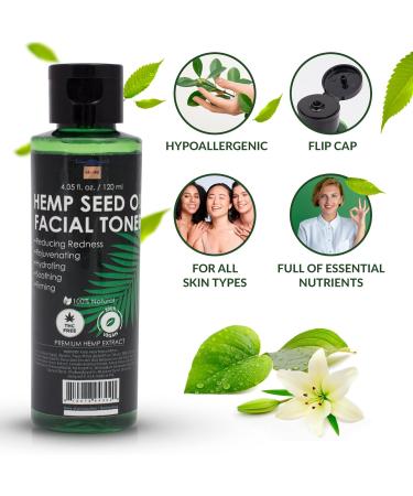 EZGOODZ Soothing Facial Toner for Aging Skin - Vegan Alcohol-Free Acne Toner | All Natural Anti-Aging Skin Care for Women - 4 OZ - Buy Online on GoSupps.com