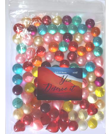 Bath Oil Beads (Pearls) - Mixed Colors - Pack of 100 - Nostalgic Experience - Buy Online on GoSupps.com