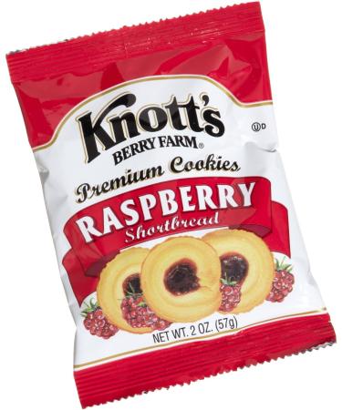 Knott's Berry Farm Raspberry Shortbread, 2-Ounce Packages (Pack of 8) Raspberry 2.0 Ounce (Pack of 8)
