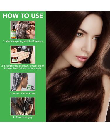 Rosemary Hair Mask Hair Mask Hair Mask For Dry and Damaged Hair Deep Repair Hair Mask Stimulates Hair Growth 60g - Buy Online on GoSupps.com