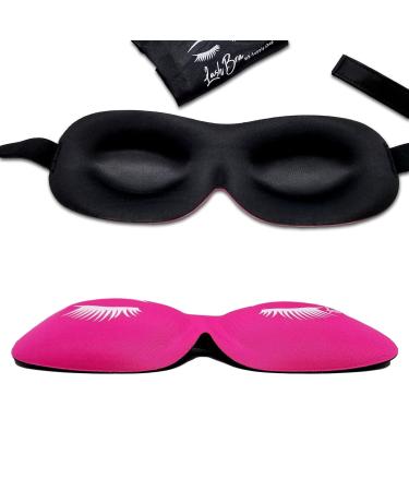 Eyelash Extensions Aftercare Kit Sealant Brush Spoolie & 3D Sleep Mask | Protect Volume Lashes PINK Lash Bra - Buy Online on GoSupps.com