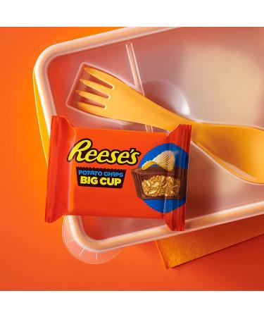 REESE'S Big Cup Milk Chocolate Peanut Butter with Potato Chips - 16 Count, Gluten Free, 1.3oz Packs - Buy Online on GoSupps.com