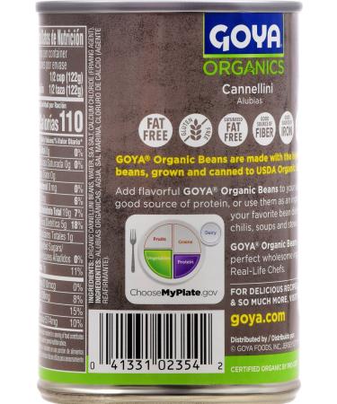 Goya Foods Organic Cannellini Beans 15.5oz (Pack of 24) - Buy Now for Quality and Value - Buy Online on GoSupps.com