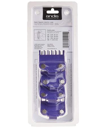 Andis 01415 Master Dual Magnet 4-Comb Set for MBA, MC-2, ML, PM-1, PM-4 - Purple - Buy Online on GoSupps.com