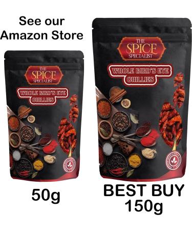 Whole Dried Bird's Eye Chillies 50g - Buy Online on GoSupps.com