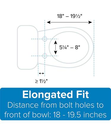 Brondell LumaWarm Heated Nightlight Toilet Seat - White | Elongated Toilets - Buy Online on GoSupps.com