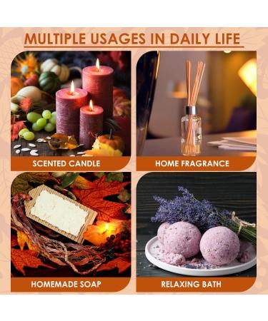 Autumn Fragrance Oil Set - ARVIDSSON Essential Oils for Diffuser & Candle Making | Pumpkin Spice Cinnamon Spiced Cider & More - Buy Online on GoSupps.com