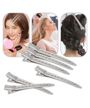 Tancuder 24-Piece Metal Bill Hair Clips - 3.5 Alligator Hairdressing Accessories for DIY - Silver - Buy Online on GoSupps.com