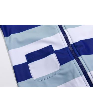 BONVERANO Baby Boys Swimsuit | UPF 50+ Sun Protection | Full-Length Zipper | 2 Years Blue White - Buy Online on GoSupps.com