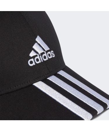 adidas Unisex 3-Stripes Baseball Cap - Cotton Twill Black/White One Size - International Shipping Available - Buy Online on GoSupps.com