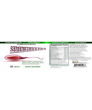 SemenizerXtra | Enhance Male Performance & Boost Sperm Volume | Testosterone & Energy Pills | 30 Tablets - Buy Online on GoSupps.com