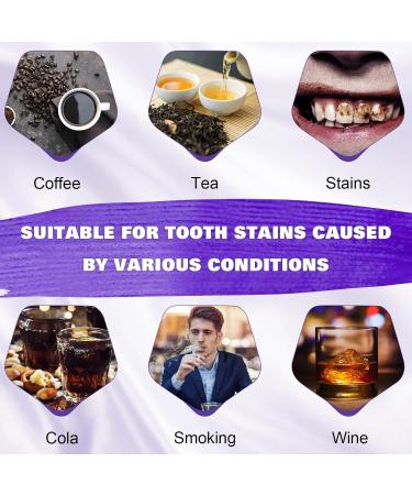 Purple Teeth Whitening Mouthwash Color Corrector Purple Toothpaste for Teeth Whitening Tooth Stain Removal Purple Toothpaste (3pcs) - Buy Online on GoSupps.com