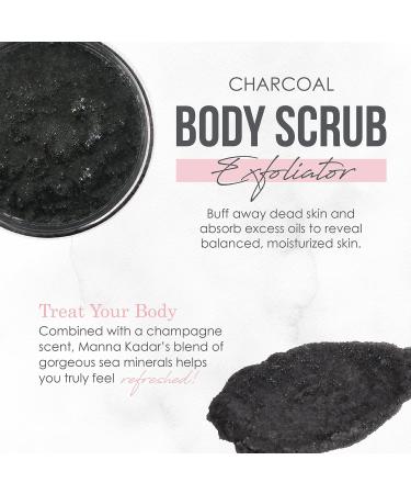 Manna Kadar Champagne Charcoal Scrub - Detoxify, Exfoliate, Hydrate - 18.34 oz - Buy Online on GoSupps.com