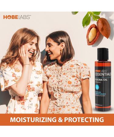 Shop Hobe Labs 100% Pure Jojoba Oil - 4 oz | Naturally Moisturizing Oil for Skin & Hair - International Shipping Available - Buy Online on GoSupps.com