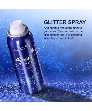 Body Glitter Spray - Shimmery Spray for Skin, Face, Hair & Clothing | Waterproof Hairspray for Festival & Stage Makeup - Buy Online on GoSupps.com
