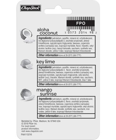 ChapStick Lip Balm 3 Count - Moisturizing Lip Care (Pack of 1) - Buy Online on GoSupps.com