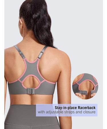 SYROKAN Women's Full Support High Impact Racerback Sports Bra 38C Multicoloured #2 - Buy Online on GoSupps.com