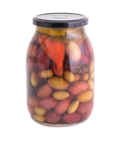 ARISTOS Greek Olives with Stone in Organic Spices (Olive Mix 650 GR) Olive Mix 650 GR