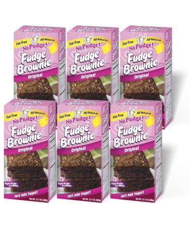 No Pudge! Fat Free Fudge Brownie Mix, Original, 13.7-Ounce Boxes (Pack of 6)