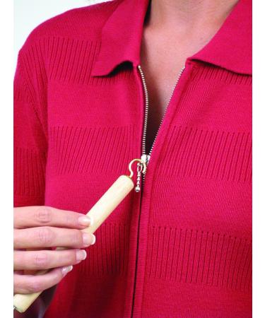 DMI Dressing Stick | Button Hook and Zipper Pull | Wood Handle | Mobility Dressing Aid - Buy Online on GoSupps.com