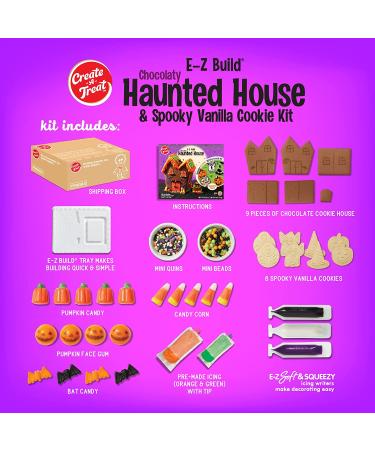 Haunted House Chocolate & Vanilla Cookie Decorating Kit - 45.76 oz - Buy Online on GoSupps.com