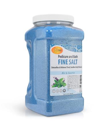SPA REDI - Detox Foot Soak Pedicure and Bath Fine Salt  Mint and Eucalyptus  128 Oz - Made with Dead Sea Salts  Argan Oil  Coconut Oil  and Essential Oil - Hydrates  Softens and Moisturizes
