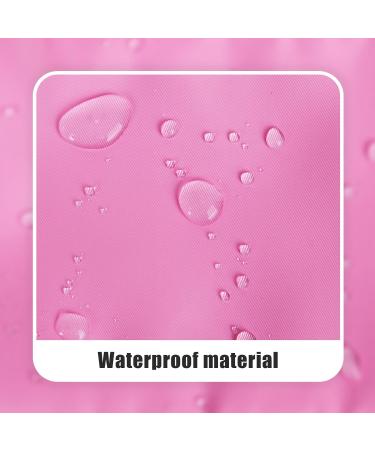 Nylon Waterproof Preppy Makeup Bag - Girls Chenille Letter Travel Organizer Pouch for Toiletries & Cosmetics, Pink-Face - Buy Online on GoSupps.com
